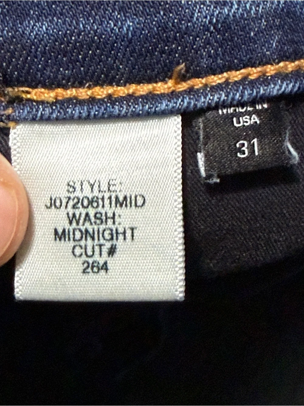 Veronica Beard Carolyn Baby Boot Jeans Women's 31 Exposed Button Fly in Midnight